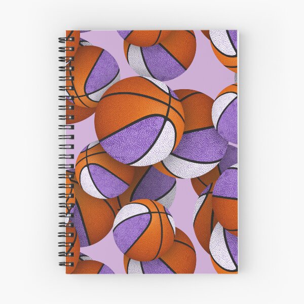 Item preview, Stylized basketballs with purple white accent panels designed and sold by katzdzynes.
