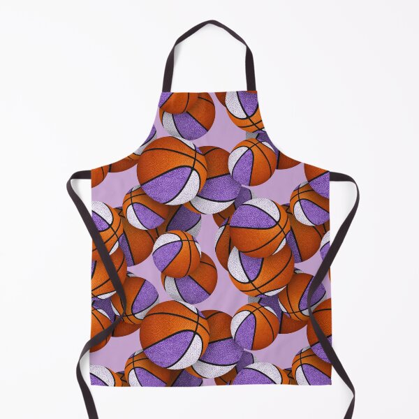 Item preview, Stylized basketballs with purple white accent panels designed and sold by katzdzynes.