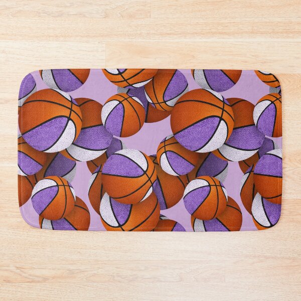 Item preview, Stylized basketballs with purple white accent panels designed and sold by katzdzynes.