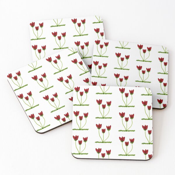 Item preview, Red flowers designed and sold by Carol-arts-.