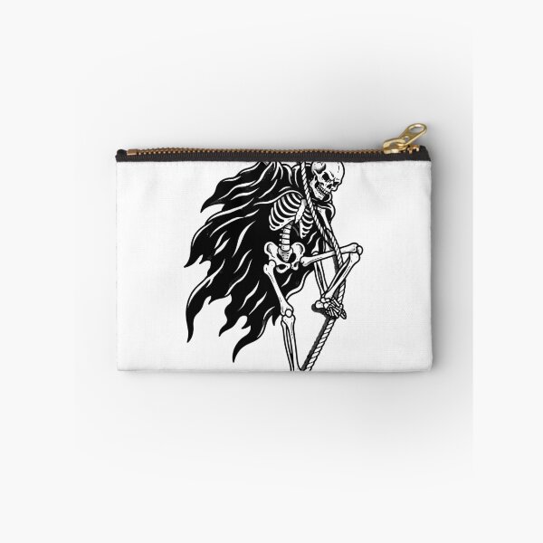 Item preview, Skeleton Wearing Flowing Cloak Climbing Up Hanging Thick Rope designed and sold by MisteryDesigner.