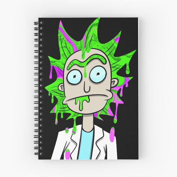 Item preview, Zombie Rick Fan Art | Rick and Morty Horror Art | Neon Slime Rick Sticker designed and sold by Let There Be Art Studio.