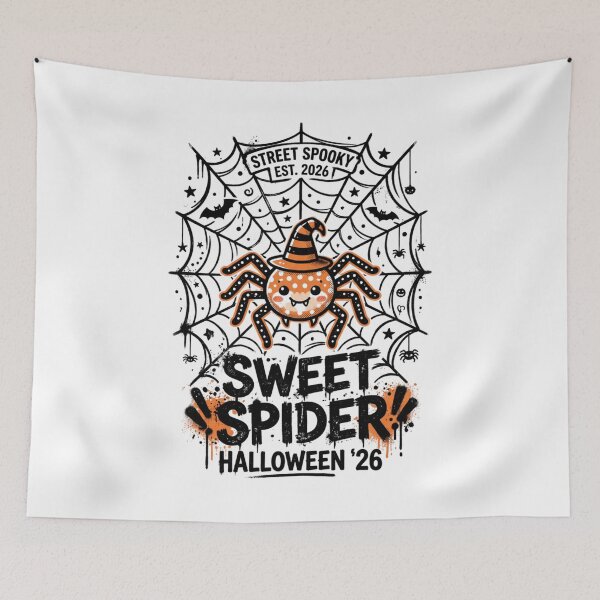 Item preview, Sweet Spider Street Spooky Web Halloween Aesthetic Design Tee designed and sold by DarylWelsh2024.