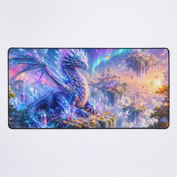 Item preview, Celestial Crystal Dragon Cosmic Fantasy Art designed and sold by Herodestroyer.