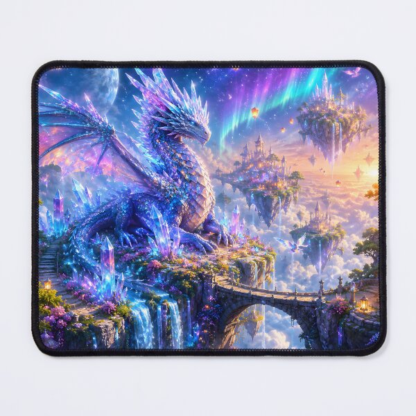 Item preview, Celestial Crystal Dragon Cosmic Fantasy Art designed and sold by Herodestroyer.