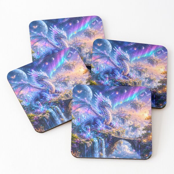 Item preview, Celestial Crystal Dragon Cosmic Fantasy Art designed and sold by Herodestroyer.
