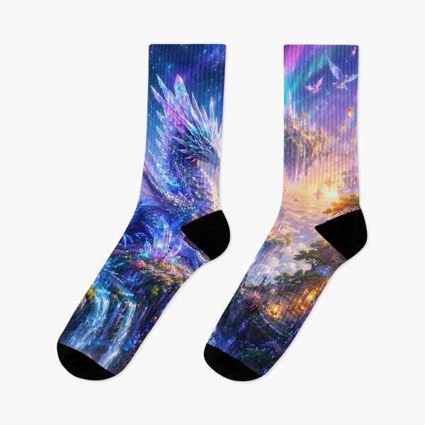 Item preview, Celestial Crystal Dragon Cosmic Fantasy Art designed and sold by Herodestroyer.