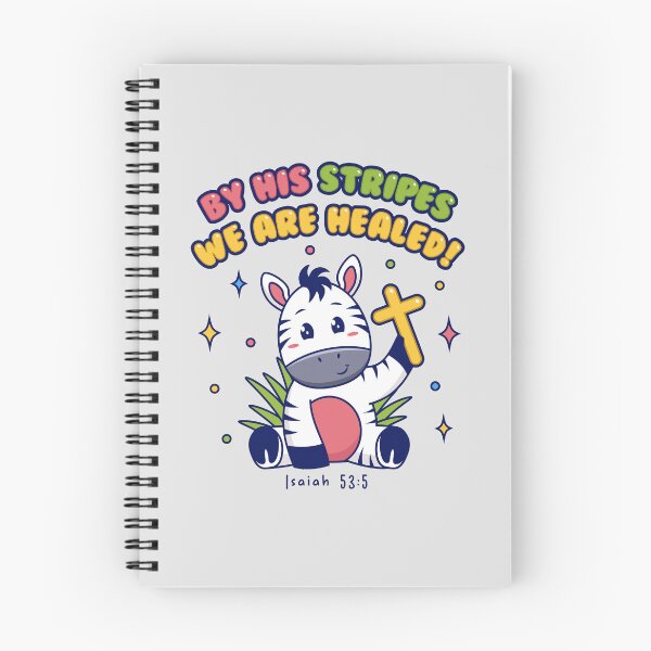 Item preview, By His Stripes We Are Healed Christian - Cute Zebra Faith - Isaiah 53:5 Bible Verse designed and sold by Glory After Tears.