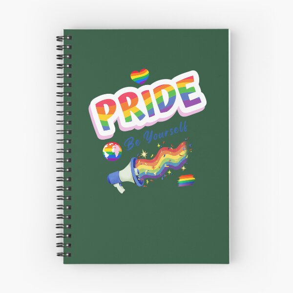 Item preview, Pride Be Yourself Rainbow Megaphone Lgbtq Love Wins Color Splash Design 51 designed and sold by EmbroPUP.