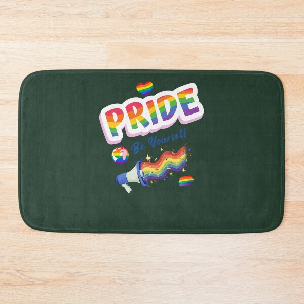 Item preview, Pride Be Yourself Rainbow Megaphone Lgbtq Love Wins Color Splash Design 51 designed and sold by EmbroPUP.