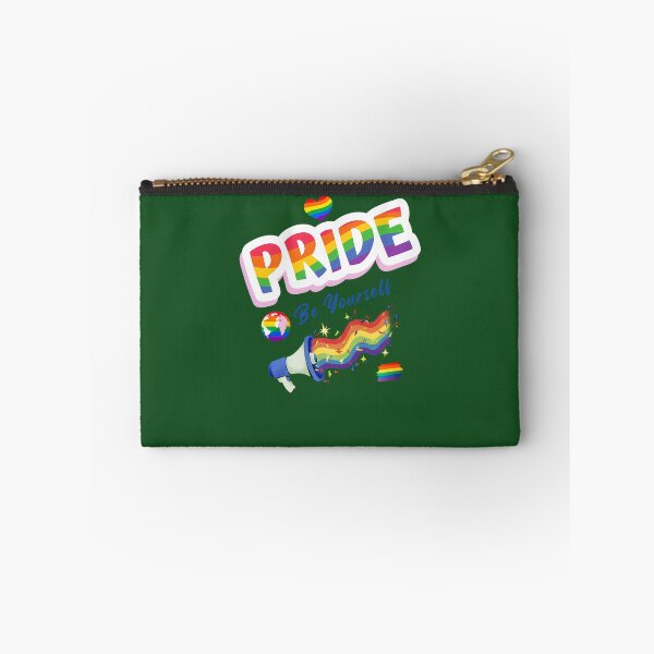 Item preview, Pride Be Yourself Rainbow Megaphone Lgbtq Love Wins Color Splash Design 51 designed and sold by EmbroPUP.