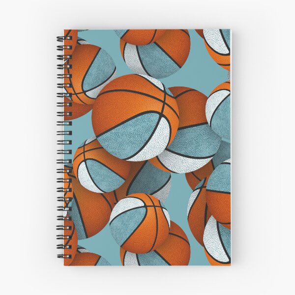 Item preview, Stylized basketballs with teal white accent panels designed and sold by katzdzynes.