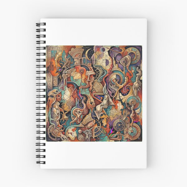 Item preview, Ancient Cosmic Cubist Mural designed and sold by M1-brand.
