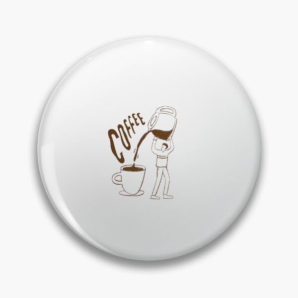 Item preview, Minimalist Person Pouring Giant Coffee Sketch designed and sold by LUMIRAYA.