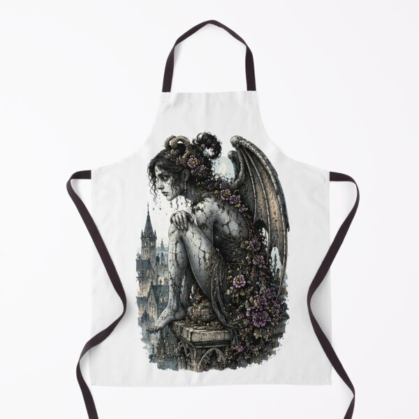 Item preview, Title: Gothic Gargoyle in Bloom designed and sold by Edenglow Prints & Peculiars.