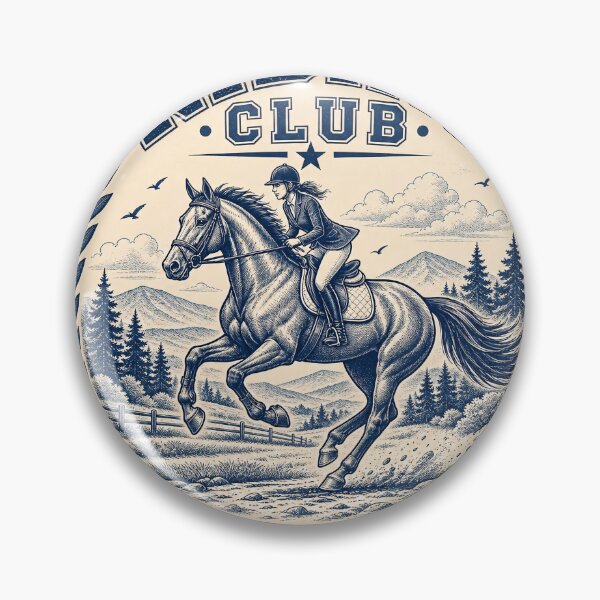 Item preview, Classic Equestrian Club Vintage Logo designed and sold by thirtyonestars.