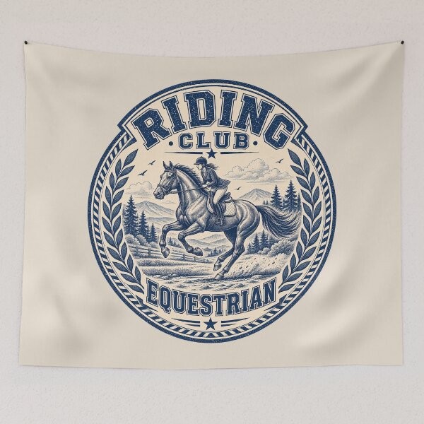 Item preview, Classic Equestrian Club Vintage Logo designed and sold by thirtyonestars.
