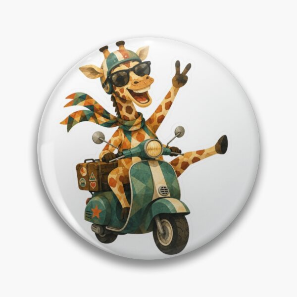 Item preview, Giraffe Riding a Scooter designed and sold by Snurly.