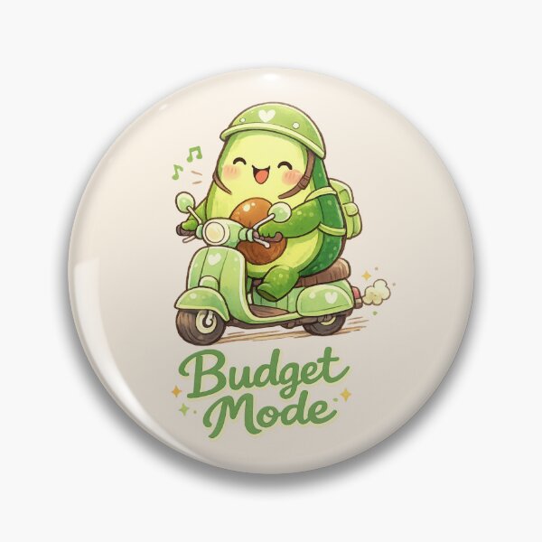 Item preview, Cute Avocado Sooter Budget Mode | Kawaii Funny Gas Fuel Crisis Art designed and sold by Moons Studio.
