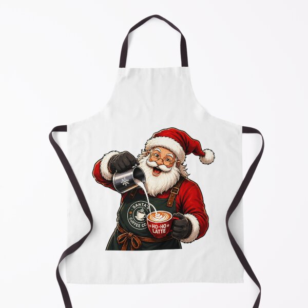 Item preview, Christmas Barista Santa designed and sold by DailyQuestPrint.