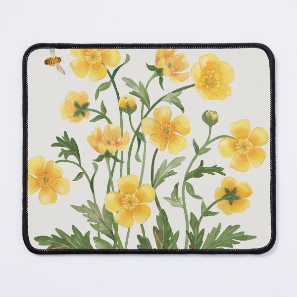 Item preview, Buttercup, Bee and Ladybird Watercolor Art designed and sold by GabrielleStudio.