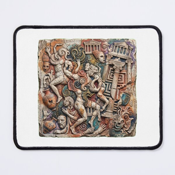 Item preview, Surreal Greek Stone Relief designed and sold by M1-brand.