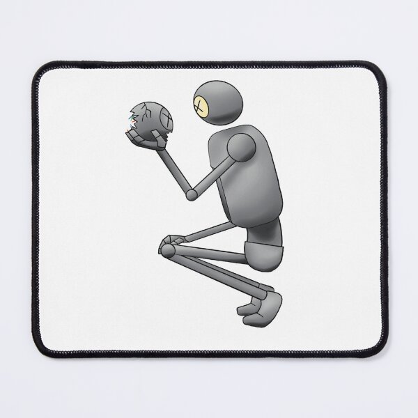 Item preview, Robot Crouching Looking at Broken Android Head designed and sold by The Soapiest Goat.