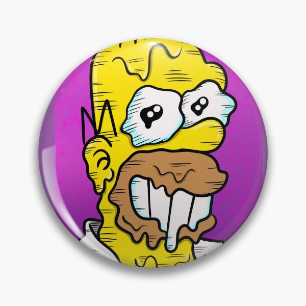 Item preview, Creepy Melting Homer Simpson Halloween Fan Art | Weird Simpsons Horror designed and sold by Let There Be Art Studio.
