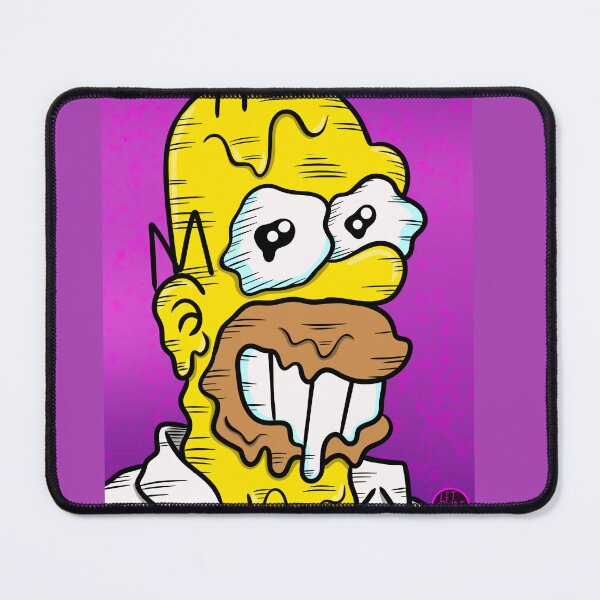 Item preview, Creepy Melting Homer Simpson Halloween Fan Art | Weird Simpsons Horror designed and sold by Let There Be Art Studio.