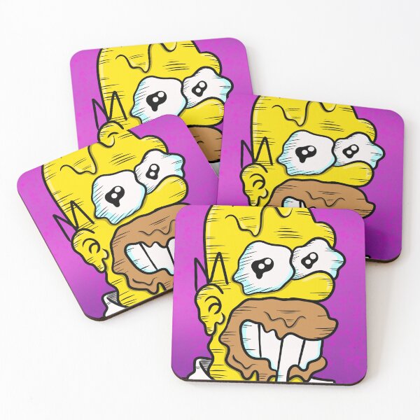 Item preview, Creepy Melting Homer Simpson Halloween Fan Art | Weird Simpsons Horror designed and sold by Let There Be Art Studio.