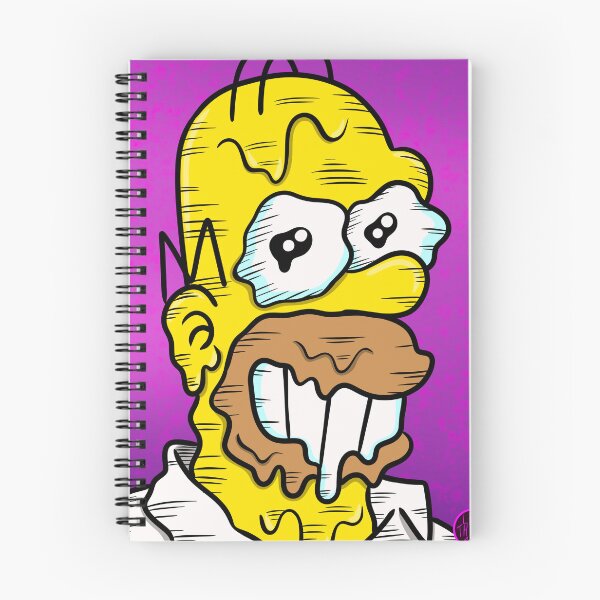 Item preview, Creepy Melting Homer Simpson Halloween Fan Art | Weird Simpsons Horror designed and sold by Let There Be Art Studio.