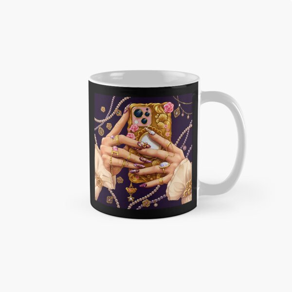 Item preview, Luxury Phone Case Illustration | Glamorous Fashion Accessories Art | Elegant Gold & Pink Aesthetic designed and sold by GarnerSupplyCo.