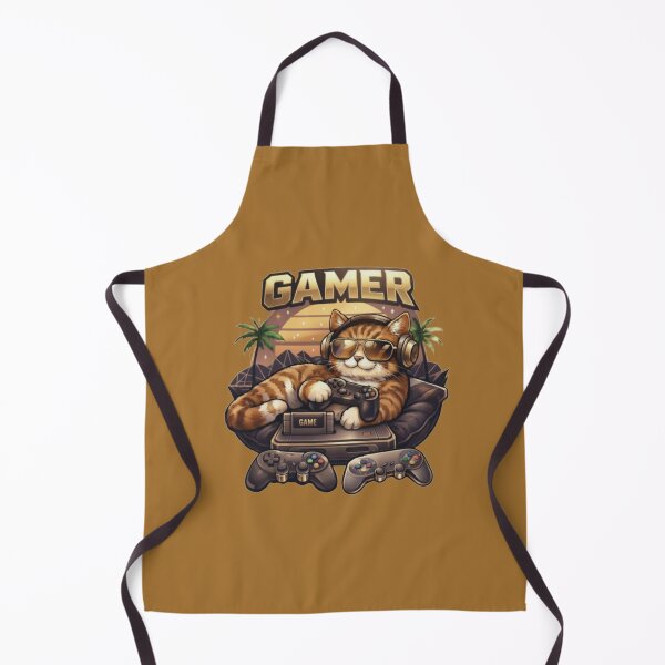 Item preview, Retro Gamer Cat Chill Lofi Aesthetic Art designed and sold by Northern Glow Art.