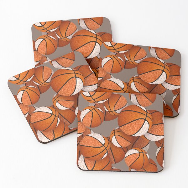 Item preview, Stylized basketballs with orange white accent panels designed and sold by katzdzynes.