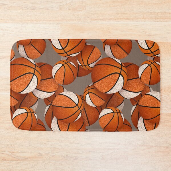Item preview, Stylized basketballs with orange white accent panels designed and sold by katzdzynes.