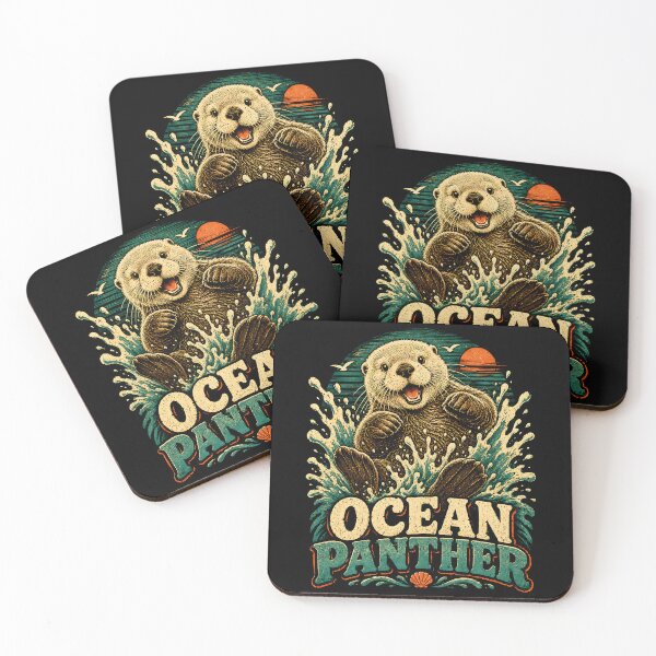 Item preview, Ocean Panther Sea Otter Splash designed and sold by Victor Shadehorn.