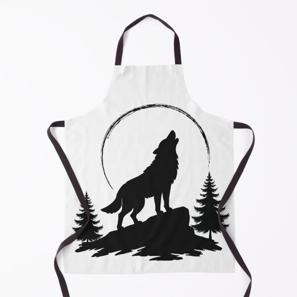 Item preview, Wolf Howling at the Moon - Black designed and sold by Shadow's Den.