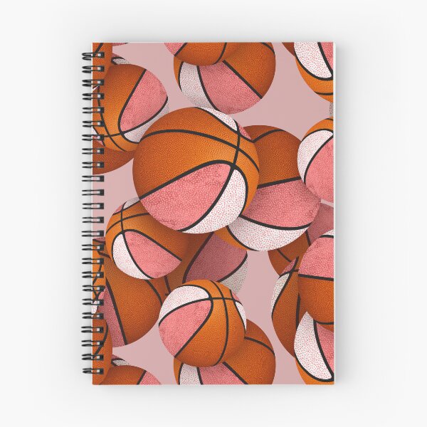 Item preview, Stylized basketballs with pink white accent panels designed and sold by katzdzynes.