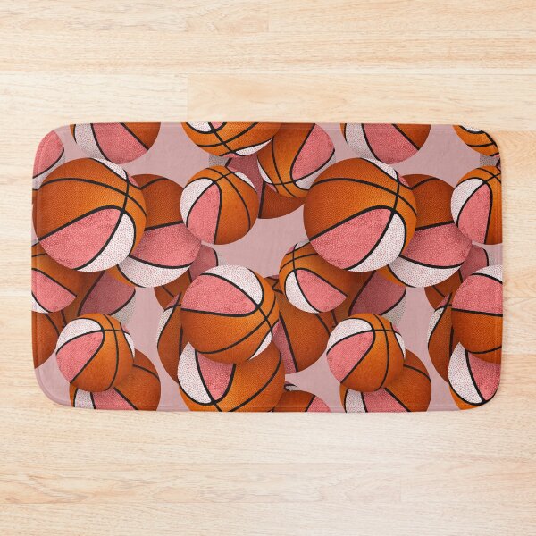 Item preview, Stylized basketballs with pink white accent panels designed and sold by katzdzynes.