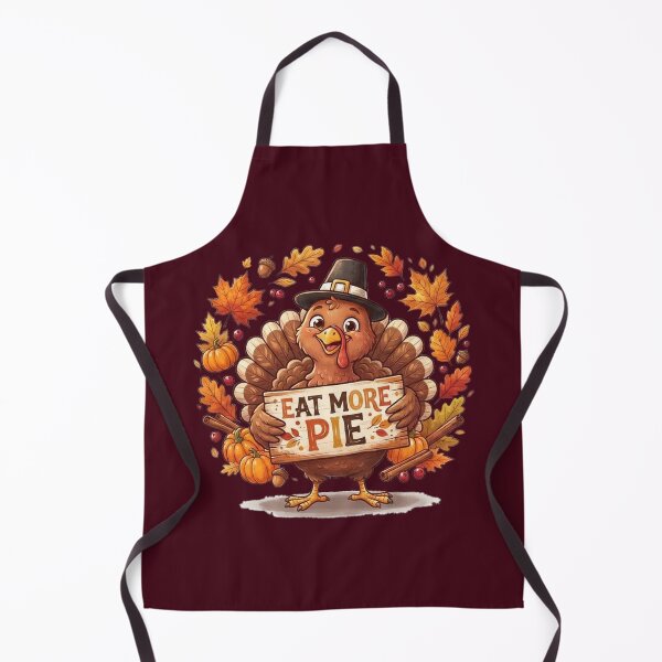 Item preview, Eat More Pie - Cute Thanksgiving Turkey and Fall Harvest Design designed and sold by Evelashop.
