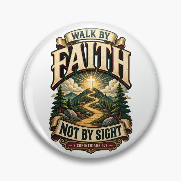 Item preview, Walk by Faith Not by Sight Christian Bible Verse designed and sold by BilcoStillbaze.