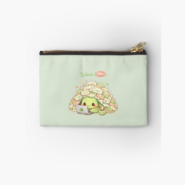 Item preview, Cute Turtle Inbox Overload | Kawaii Office Work Humor designed and sold by Moons Studio.