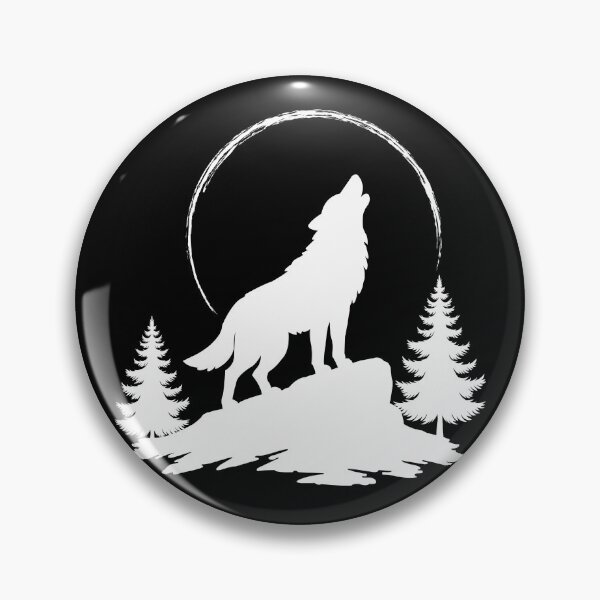 Item preview, Wolf Howling at the Moon - White designed and sold by Shadow's Den.