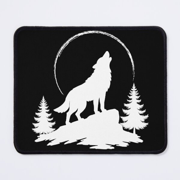 Item preview, Wolf Howling at the Moon - White designed and sold by Shadow's Den.