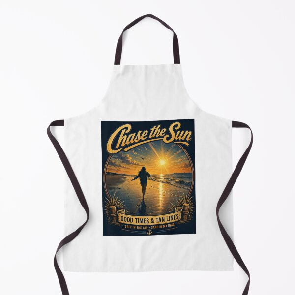 Item preview, chase the sun - good times & tan lines designed and sold by DailyQuestPrint.