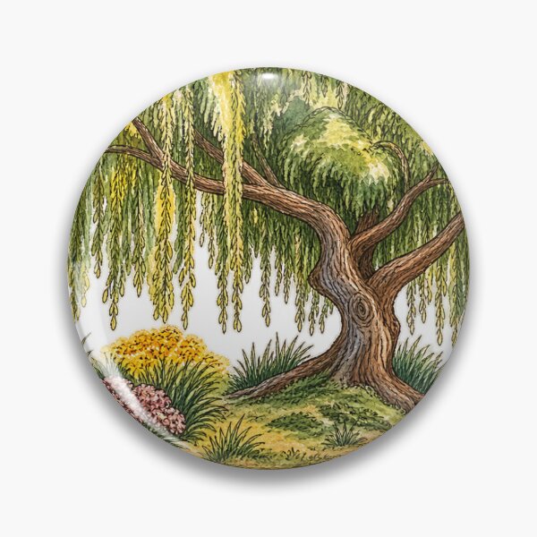 Item preview, watercolor willow tree  designed and sold by Jadedoodle.
