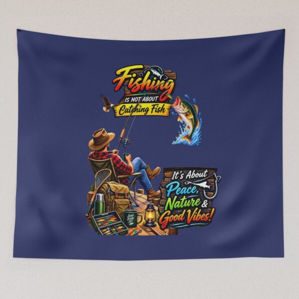Item preview, Fishing is not about catching fish  designed and sold by Kenaj.