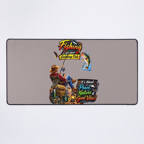Item preview, Fishing is not about catching fish  designed and sold by Kenaj.