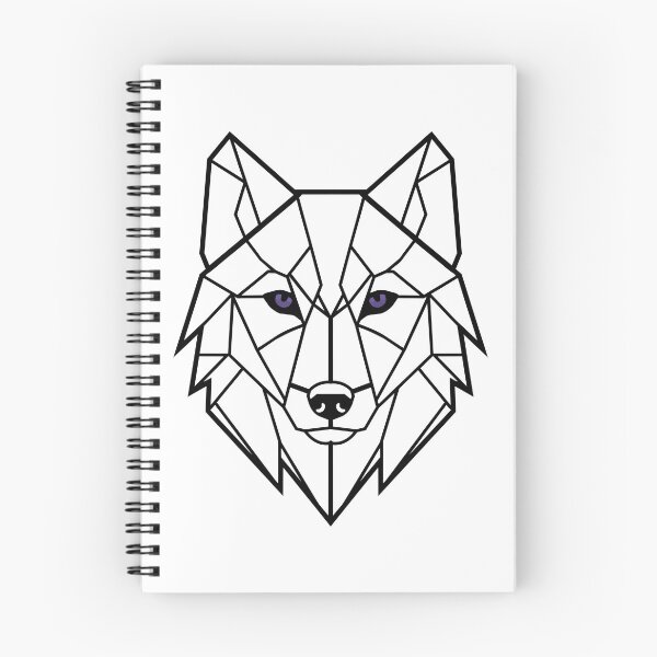 Item preview, Geometric Wolf Head – Black designed and sold by Shadow's Den.