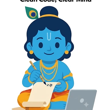 Artwork thumbnail, clean code clear mind | Developer Sticker | Programming Tech Humor by BhaktiByte